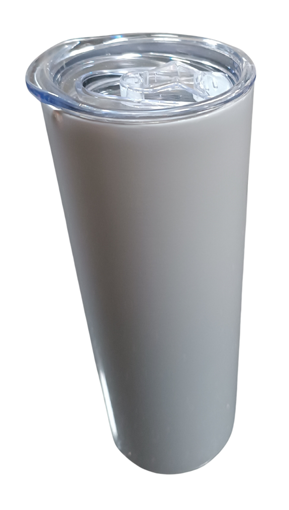 Tumblers - minces à double paroi en acier inoxydable de 500 ml avec couvercle et paille