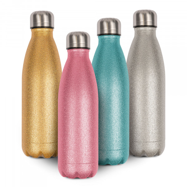 Bouteille isotherme en inox 500 ml avec surface effet SPARK (paillettes)