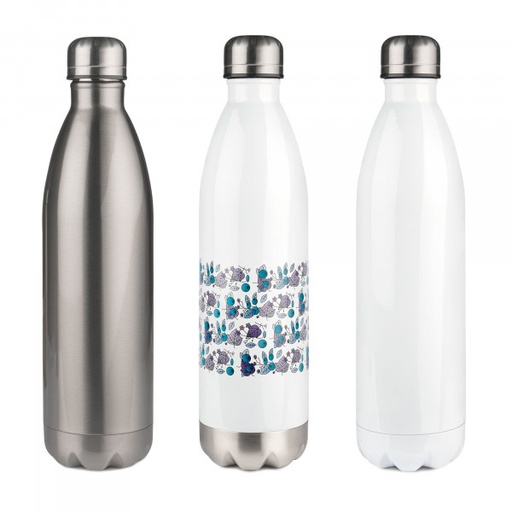 Sublistar® Bouteille isotherme en inox 750 ml double paroi flacon avec bouchon à vis
